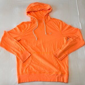 Men’s American Eagle Outfitters Hoodie-style Long Sleeve T-Shirt Size M Orange